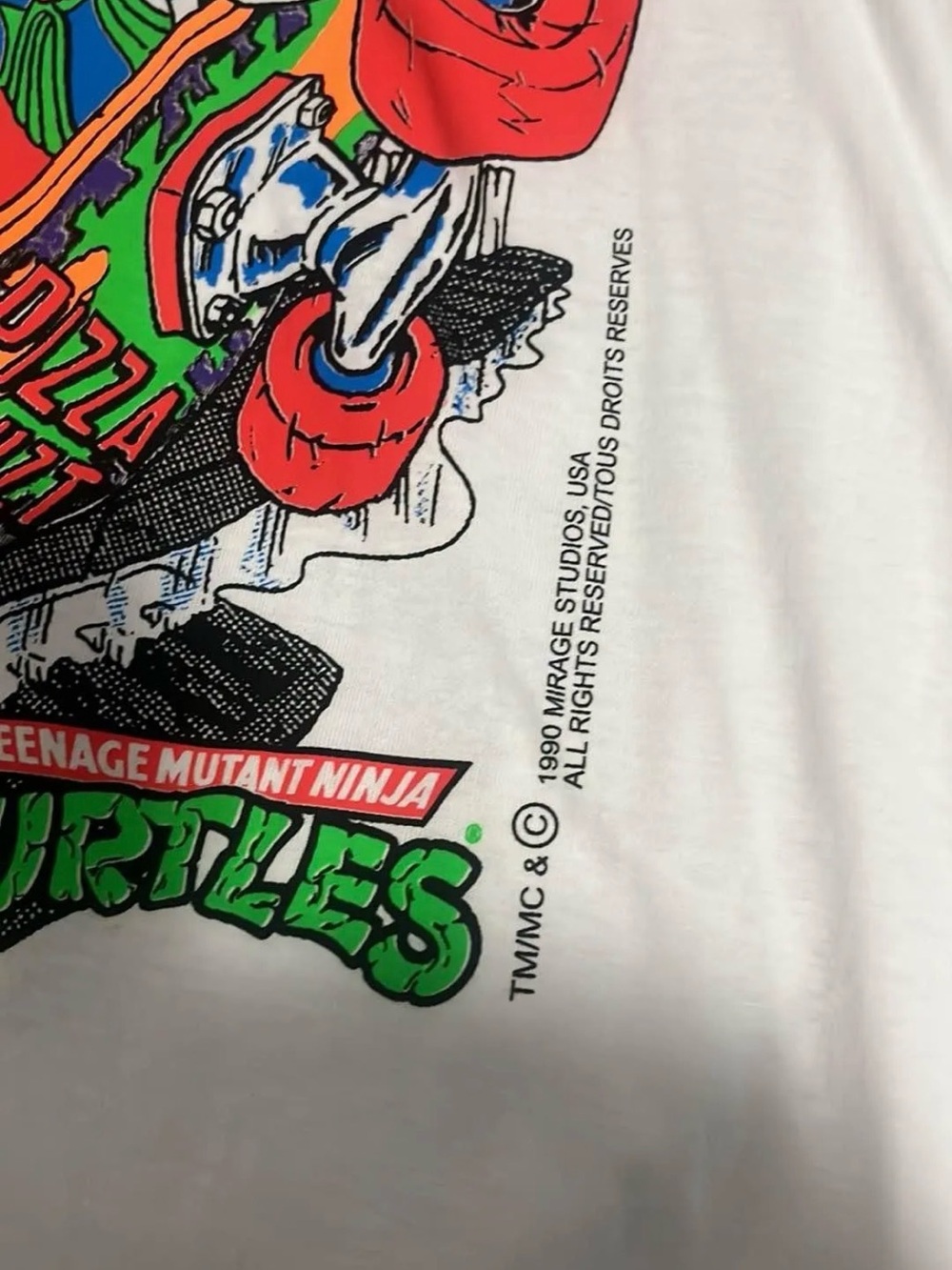 Deadstock Vintage 90s Teenage Mutant Ninja Turtles Street Style Graphic Tee - Picture 2 of 3